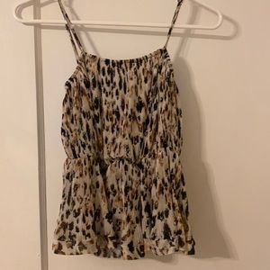 Gimmicks Buckle brand cheetah tank top